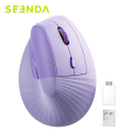 Imagem da oferta Seenda Vertical Mouse Sem Fio Recarregável Ergonômico USB e Tipo C 2 em 1 Receptor Ratos para Laptop PC MacBook Window