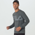 Imagem da oferta Camiseta Fila Manga Longa  Comfort Logo Masculina