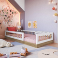 Imagem da oferta Cama Montessoriana de Solteiro Affetto Aveiro Oak/branco