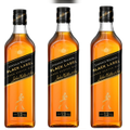 Imagem da oferta Kit 3 Unidades - Whisky Escocês Blended Black Label Johnnie Walker Garrafa 500ml