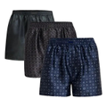 Imagem da oferta Kit Com 3 Cueca Samba Canção De Cetim Short De Dormir Pijama