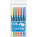 Imagem da oferta Caneta Marca Texto Gel CiS Lumini Gel Pastel 6 Cores Tons Pastel