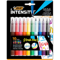 Imagem da oferta Caneta Hidrográfica Bic Intensity Brush Pens Ponta Pincel Traço Fino Ou Grosso Pacote com 10 Unidades