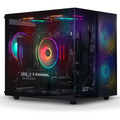 Imagem da oferta Gabinete Gamer DT3 HyperFlow super compacto tipo aquário em vidro temperado Refrigeração Otimizada; M-ATX/Mini-ITX