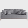 Imagem da oferta Sofá Beny 3 Lugares com Base de Madeira Linho