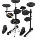 Imagem da oferta Bateria Eletrônica Completa Groove Drums Edg100 Midi Usb 7 Peças 4 Pads 3 Pratos Profissional e Banco e Fone de Ouvido