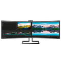 Imagem da oferta Monitor Philips W-LED 49" Curvo WQHD 60Hz 5ms WebCam Altura Ajustável  - 499P9H/FG