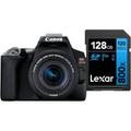 Imagem da oferta Câmera Digital Canon EOS Rebel SL3 (BKUS) 1855F4STM BR kit com Cartão de Memória Lexar Blue 128GB