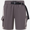 Imagem da oferta Bermuda Baggy com Cós Elástico Cinto Ajustável e Bolso Cargo