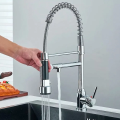 Imagem da oferta Torneira Para Cozinha De Mesa Gourmet Monocomando Quente Frio Bica Móvel 1/4 De Volta Extensível Retrátil Cromada Bel