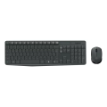 Imagem da oferta Kit de teclado e mouse sem fio Logitech MK235 teclado grafite e mouse preto