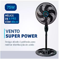 Imagem da oferta Ventilador 105cm-130cm Ajuste De Altura Livremente 110v 220v