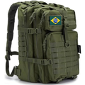 Imagem da oferta NEW HAWAII Mochila De Viagem Mochila Masculina Impermeável 50 Litros (Verde Exército)