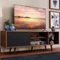 Imagem da oferta Rack Madesa Dubai para TV até 65 Polegadas com Pés - Rustic/Preto/Rustic