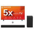 Imagem da oferta Combo Smart TV LG NanoCell AI NANO80 4K de 70"  + Soundbar LG S40T | LG BR