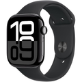 Imagem da oferta Apple Watch Series 10 GPS Caixa preta brilhante de alumínio 46 mm Pulseira esportiva preta M/G