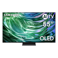 Imagem da oferta Smart TV 55 4K Samsung OLED QN55S90DAGXZD AI Energy Mode Dolby Atmos Alexa built in Wi-Fi Bluetooth USB HDMI