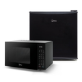 Imagem da oferta Kit Micro-ondas Preto 35L + Frigobar Black Edition Preto 45 Litros  -