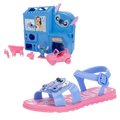 Imagem da oferta Kit Sandália Para Meninas Stitch Pet Shop Rosa Grendene Kids