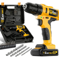 Imagem da oferta Furadeira Parafusadeira Sem Fio A Bateria Tb-12e 12v 38 10mm Com Maleta E Acessórios The Black Tools