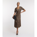 Imagem da oferta Vestido Midi Acetinado com Estampa Geométrica Tam PP