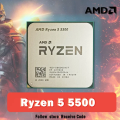 Imagem da oferta Processador AMD Ryzen 5 5500 R5 5500 3,6 GHz 6 núcleos e 12 threads 7NM L3 = 16M 100- 000000457 Soquete AM4 Sem Venti