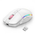 Imagem da oferta Mouse Gamer Sem Fio Redragon Invader Pro RGB 10000 DPI 8 Botões Wireless Branco - M719W-RGB-PRO