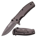 Imagem da oferta Faca dobrável TF-848-MC Tac Force TF-848 Spring Assist lâmina de borda reta de titânio cinza cabo cinza