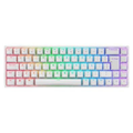 Imagem da oferta Teclado Sem Fio Mecânico Gamer Akko 3068B Plus RGB Switch Orange Bluetooth Layout 65% Anti-Ghosting ABNT2 Branco