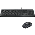 Imagem da oferta Combo Teclado e Mouse com fio USB Logitech MK120 com Design Confortável Durável e Resistente à Respingos USB e Layout