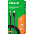 Imagem da oferta Cabo USB-C 1,2m PVC EUCC 12PP Preto - INTELBRAS