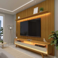 Imagem da oferta Rack Com Painel Ripado Para Tv