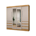 Imagem da oferta Guarda-roupa Casal com Espelho 4 Portas 6 Gavetas Araplac Sofia