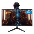 Imagem da oferta Monitor Brx Office Mbrx201br 20 Led 75hz Widescreen Hdmi/vga