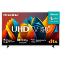 Imagem da oferta Smart TV Hisense UHD 4K 58" HDR10+ Dolby Vision - 58A6K