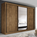 Imagem da oferta Guarda Roupa Casal Premium Liv 242cm com Espelho 3 Portas 6 Gavetas Espresso Móveis