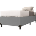 Imagem da oferta Cama Box Solteiro 088m com 38cm de Altura Suede Prince Cinza