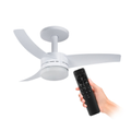 Imagem da oferta Ventilador de Teto com Controle Remoto Ultimate VX13 3 pás 105cm Branco Bivolt Arno