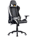 Imagem da oferta Cadeira Gamer KBM! GAMING Hailstorm CG450 Preta e Branca Com Almofadas Reclinável Descanso de Braço 2D - KGCG450PTBR