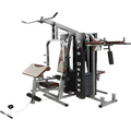 Imagem da oferta Multi Estação Pro Deluxe 204Kg Anilhas WCT Fitness Musculação Completa Treino Peito Perna Costa Supino Máquina Voad