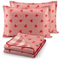 Imagem da oferta Kit Cobre Leito Casal 3 Peças Dupla Face Bouti 170 Fios Estampado Cama Box