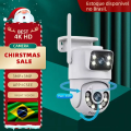 Imagem da oferta Câmera de Segurança Icsee 6MP PTZ Dual Lens Wifi Visão Noturna