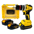 Imagem da oferta Furadeira Parafusadeira Impacto Sem Fio 2 Baterias 21V Brushless 3/8" 10mm Gorillaz GPB-100 Bivolt Com Maleta