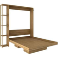 Imagem da oferta Cama De Casal Articulável Multifuncional Vertical com Nichos Cor: Amêndoa