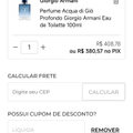 Imagem da oferta ACQUA di GIO PROFONDO EDT 100ML