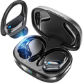 Imagem da oferta Fones de Ouvido Bluetooth Sem Fio 60h de Bateria Esportivos com Gancho IPX5 à Prova d'Água Graves Potentes Cancelament