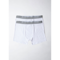Imagem da oferta Kit 2 Cuecas Boxer Em Malha Com Elástico - Branco