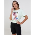 Imagem da oferta Blusa Manga Curta Feminina Verde