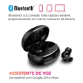 Imagem da oferta Fone de Ouvido Earbud AIWA EB-03-B Bluetooth IPX5 ANC Modo Ambiente