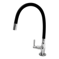 Imagem da oferta Torneira Tubo Flexível Bancada Cozinha Color Preta Luxo Cor Preto Alpha Hidrometais Torneira C65